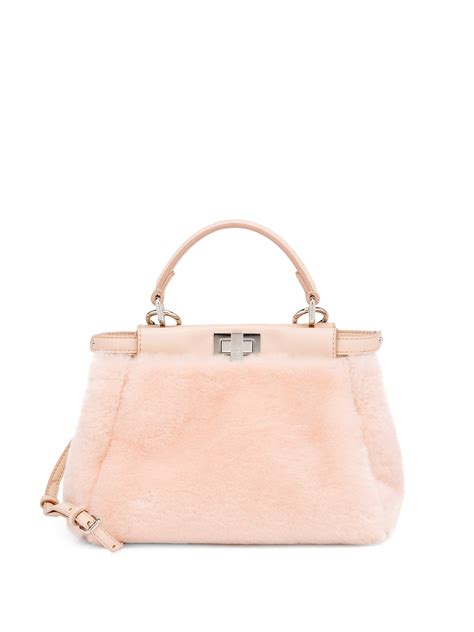 fendi peekaboo fur bag